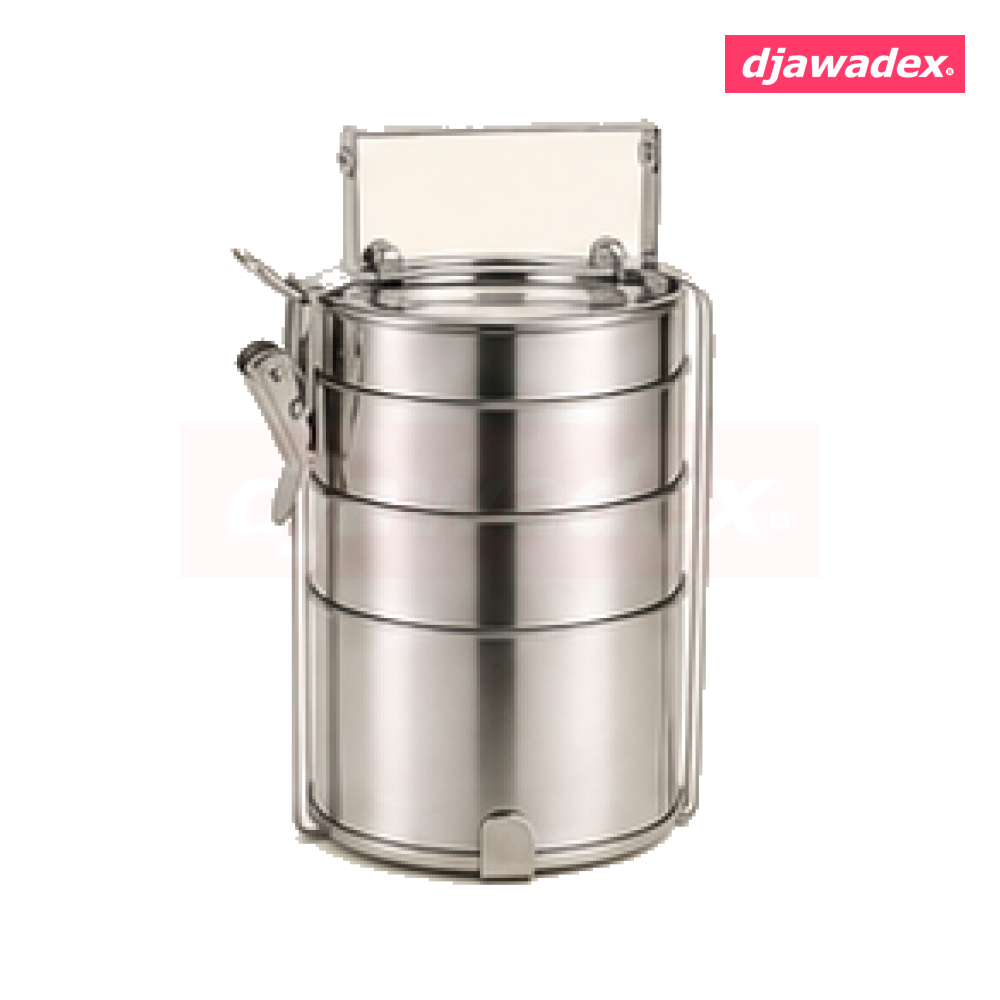 Porte-repas inox 3 niveaux