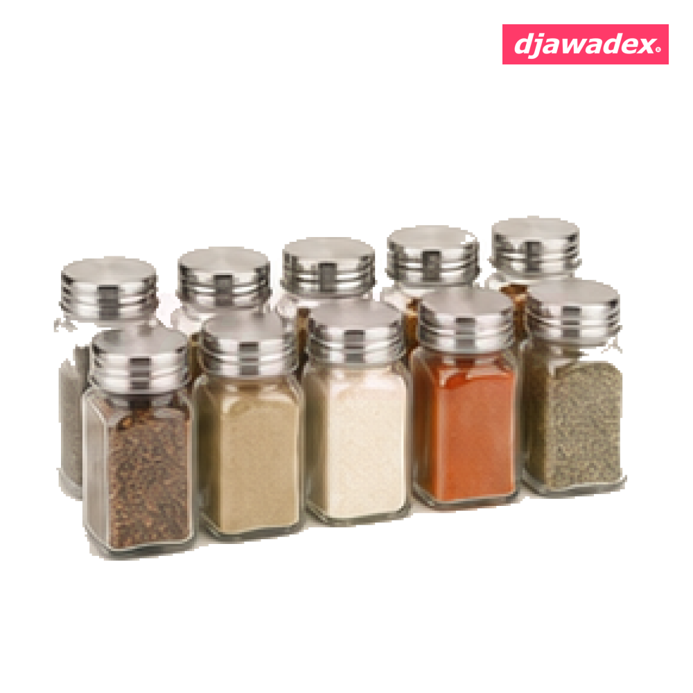 Pots à épices en verre 8 pièces